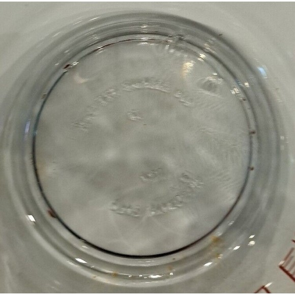 Anchor Hocking Glass Measuring Cup Open Handle 4-Cups 32oz 1-Quart Red Lettering - Picture 9 of 10